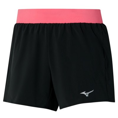 Pantalones Cortos Mizuno Alpha 4.5 Mujer Negros / Coral Claro - Chile M593VUGCEX